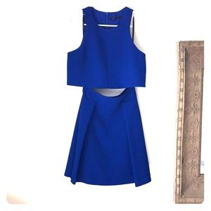 Black Halo Sanibel 2 Piece Mini Dress Cobalt 4